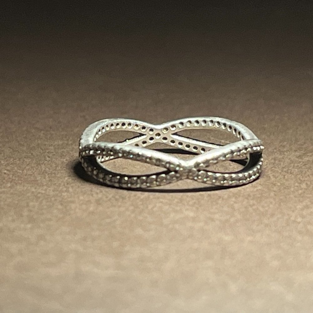 Sterling Silver Pandora Entwined Eternity Band